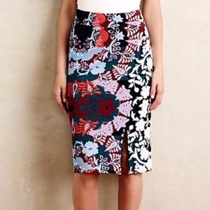 Anthropologie Maeve Tearoom Pencil Skirt